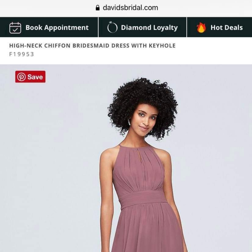 Quart highness chiffon bridesmaid dress